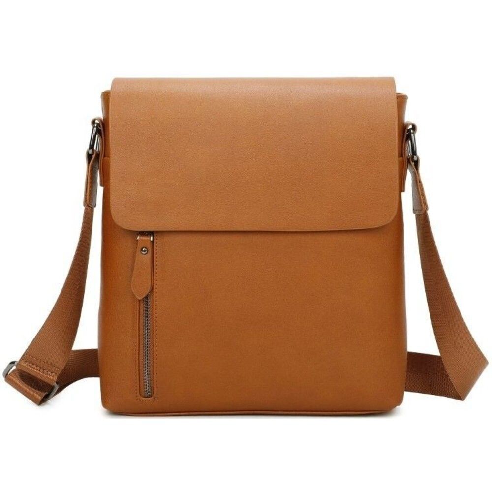 Women Brown Medium Crossbody Shoulder Bag Messenger Bag Work Bag